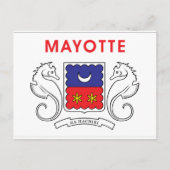 Mayotte Flag Postkarte (Vorderseite)