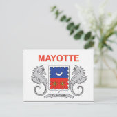 Mayotte Flag Postkarte (Stehend Vorderseite)