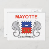 Mayotte Flag Postkarte (Vorne/Hinten)