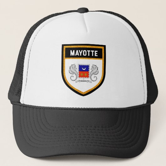Mayotte Flag Truckerkappe (Vorderseite)