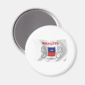 Mayotte-Flagge-Magnet Magnet (Vorderseite/Rückseite)