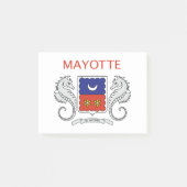 Mayotte-Flagge Post-it Klebezettel (Vorderseite)