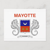 Mayotte-Flagge Postkarte (Vorderseite)