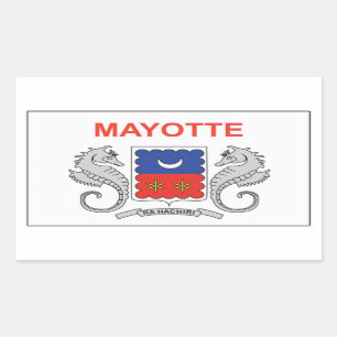 Mayotte-Flagge Rechteckiger Aufkleber