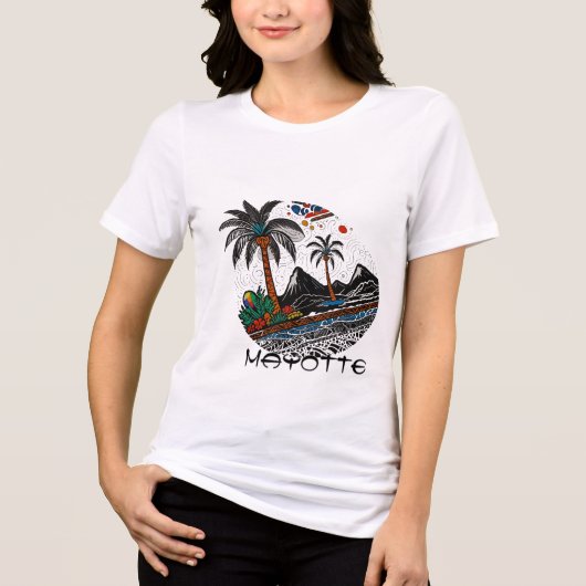 MAYOTTE ISLAND Tri-Blend SHIRT (Vorderseite)