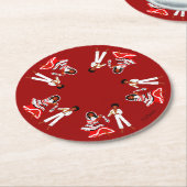 Mayotte, Komoren, Indischer Ozean Runder Pappuntersetzer (Angewinkelt)