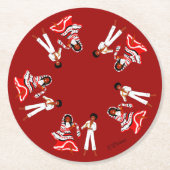 Mayotte, Komoren, Indischer Ozean Runder Pappuntersetzer (Vorderseite)