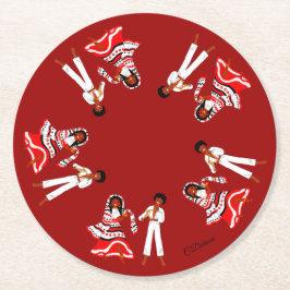 Mayotte, Komoren, Indischer Ozean Runder Pappuntersetzer