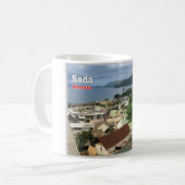 Mayotte - Luftbild von Sada - Kaffeetasse (Vorderseite Links)