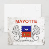 Mayotte Postkarte (Vorne/Hinten)