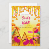 Mayoun Einladungen & Digital Haldi lädt ein (Vorne/Hinten)