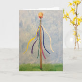 Maypole Birthday Grußkarte Karte (Gelbe Blume)