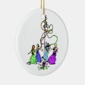 Maypole Dancers Keramikornament (Rechts)