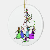 Maypole Dancers Keramikornament (Links)