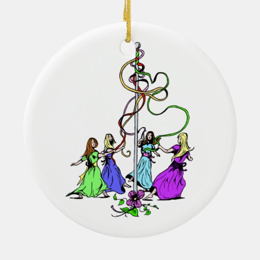 Maypole Dancers Keramikornament (Hinten)