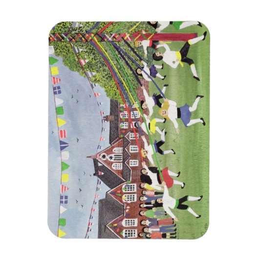 Maypole Dancing 1991 Magnet (Vertikal)