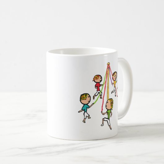 Maypole Dancing Kaffeetasse (VorderseiteRechts)