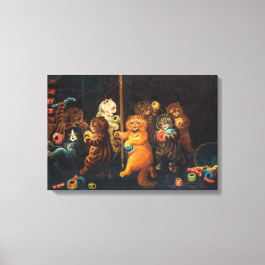 Maypole | Louis Wain | Leinwanddruck (Vorderseite)