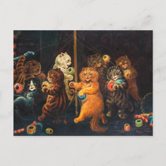 Maypole | Louis Wain | Postkarte (Vorderseite)