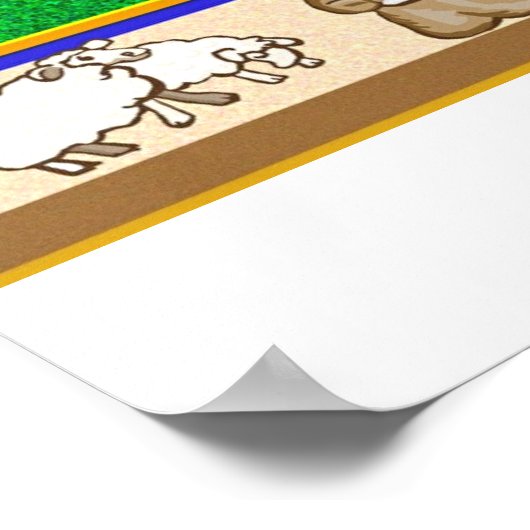 Maypole, mittelalterliches Fayre Poster (Ecke)