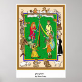 Maypole, mittelalterliches Fayre Poster (Vorne)