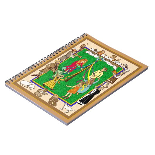 Maypole, mittelalterliches Fest Notizblock (Linke Seite)