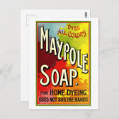 "Maypole Soap Advertisement" Postkarte (Vorne/Hinten)