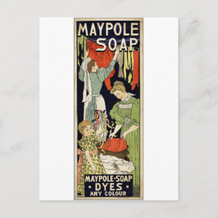 Maypole Soap Dyes Any Color - Niederlande 1896 Postkarte