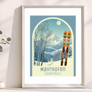 Mayrhofen Österreich Österreich Skiferien Poster