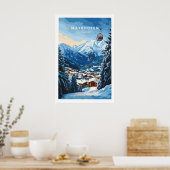 Mayrhofen Ski Print 1 Poster (Küche)