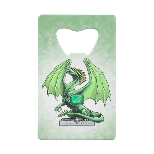 Mays Geburtsteinzeitdrache: Smarald Geldbeutel Flaschenöffner (Rückseite)