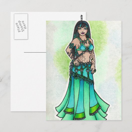 Maysun Belly Dancer Postkarte (Vorne/Hinten)