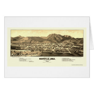 Maysville, panoramische Karte Co - 1882