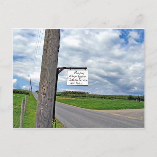 Maytag Wringer Washer Sales & Service Postkarte (Vorderseite)