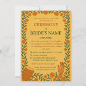 Mayun Sangeet Invite Einladung (Vorderseite)