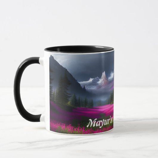 Mayurer Morgentee Personalisiert anpassbar Tasse (Links)