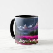 Mayurer Morgentee Personalisiert anpassbar Tasse (Vorderseite Links)