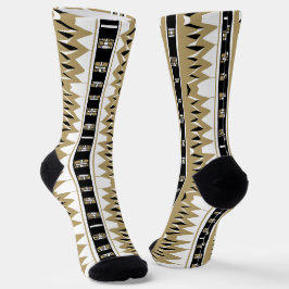 Maz Afrofuturist Pattern Gold Socken