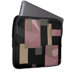 Maz Egyptian Collage Pastel Staubiges Rosa Braun S Laptopschutzhülle
