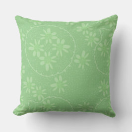 Maz Floral Bubbles Polka Dot Mint Green Kissen