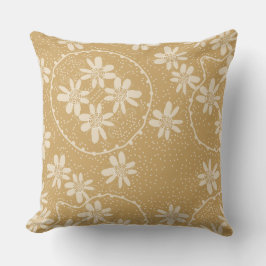 Maz Floral Bubbles Polka Dot Salted Caramel Kissen