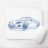 Maz Miata MX5 2013 Mousepad (Mit Mouse)