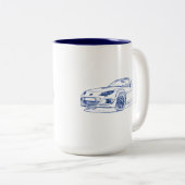 Maz Miata MX5 2013 Zweifarbige Tasse (VorderseiteRechts)