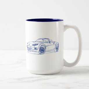 Maz Miata MX5 2013 Zweifarbige Tasse