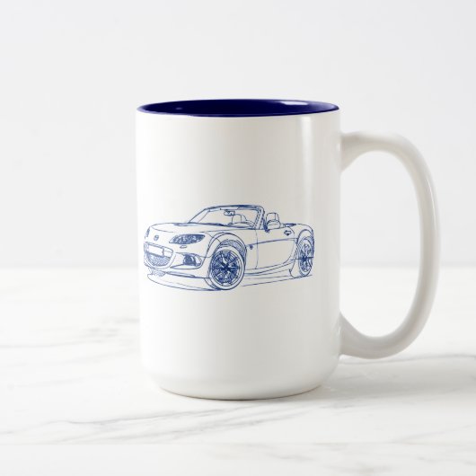 Maz Miata MX5 2013 Zweifarbige Tasse (Rechts)