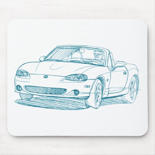 Maz Miata MX5 2. GEN Mousepad (Vorne)