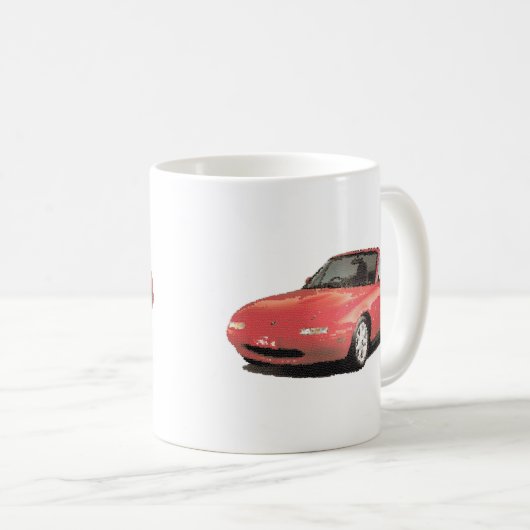 Maz Miata MX5 Eunos Gen1 geknackt Kaffeetasse (VorderseiteRechts)