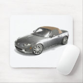 Maz Miata MX5 Eunos Gen3 geknackt Mousepad (Mit Mouse)
