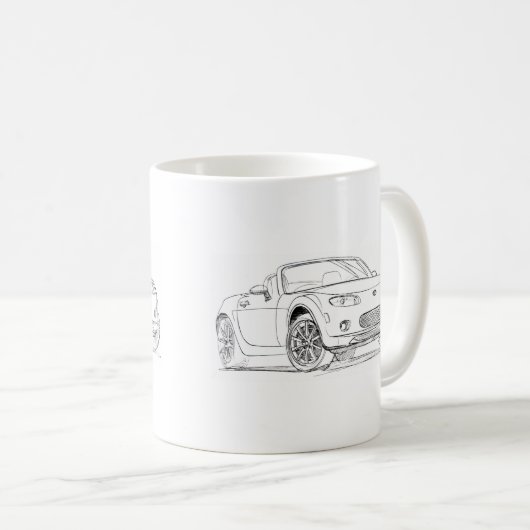 Maz MX5 Miata gen3 Kaffeetasse (VorderseiteRechts)