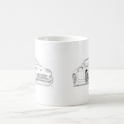 Maz MX5 Miata gen3 Kaffeetasse (Mittel)